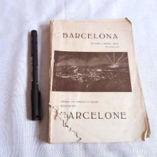 Libros antiguos: GUIA DE BARCELONA CON ANUNCIOS. EN FRANCÉS. AÑOS 20-30. INCOMPLETA.