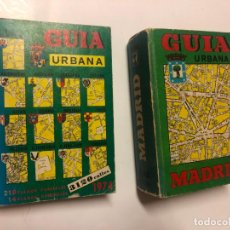 Libros antiguos: GUIA URBANA DE MADRID, 1974, DOS TOMOS EN BUEN ESTADO CON MAPAS DESPLEGABLES. Lote 243683145