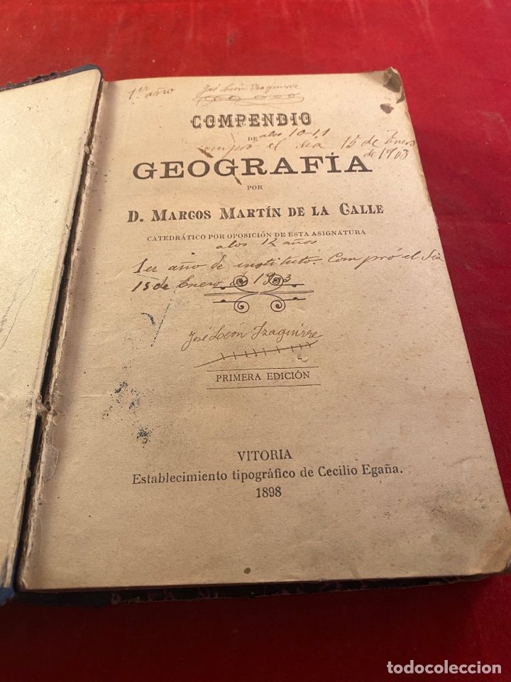 Libros antiguos: COMPENDIO GEOGRAF&Iacute;A VITORIA 1898 - Foto 1
