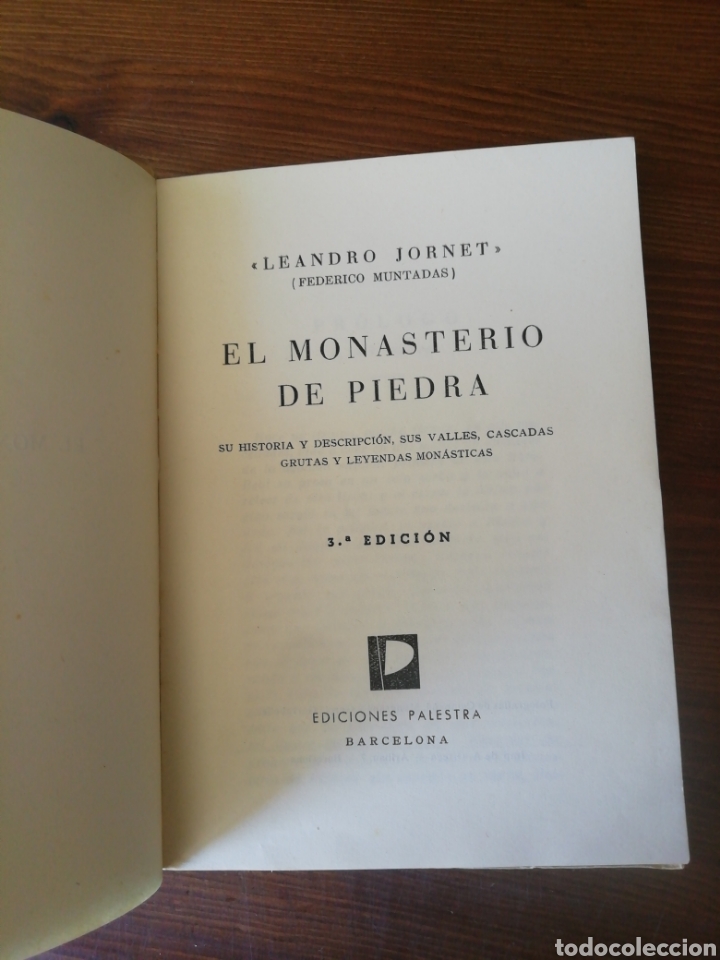 Libros antiguos: EL MONASTERIO DE PIEDRA - Foto 2