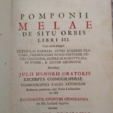 Libros antiguos: POMPONIO MELA. GEOGRAFÍA, LEYDEN 1722.. Lote 282178433