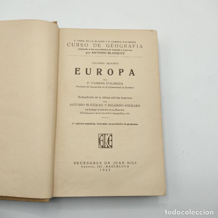 Libros antiguos: CURSO DE GEOGRAFIA. TOMO SEGUNDO. EUROPA. 1927. SUCESORES DE JUAN GILI. 516 PAGS. - Foto 2 - 294969718