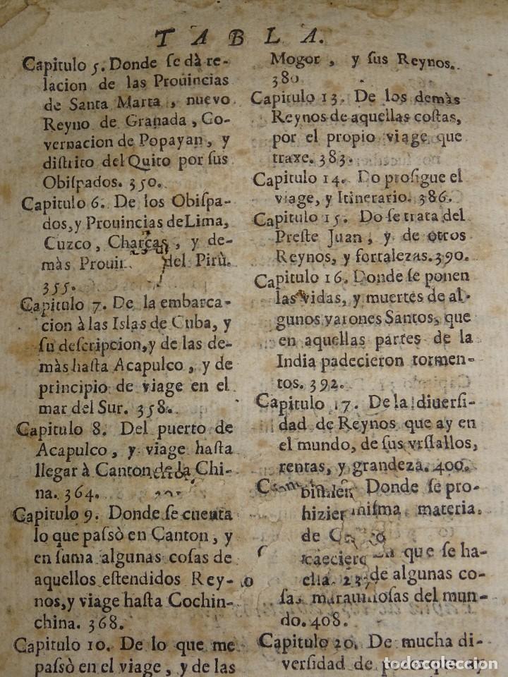 Libros antiguos: (MF) PEDRO ORDOÑEZ DE CEBALLOS - HISTORIA Y VIAGE DEL MUNDO DEL CLERIGO, CIUDAD JAEN, FILIPINAS 1691 - Foto 26 - 218570947