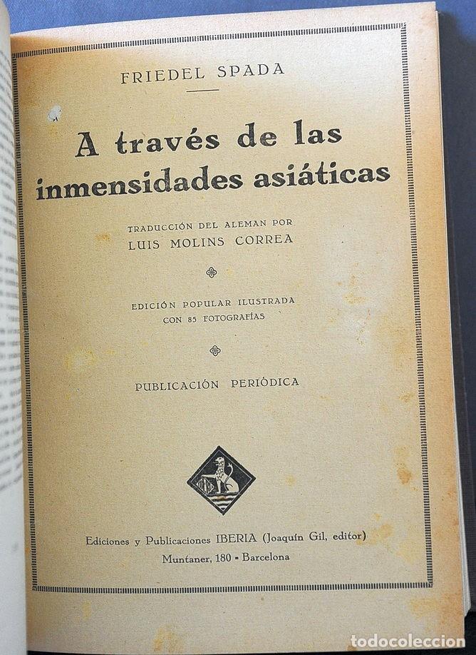 Old books: A trav&eacute;s de las inmensidades asi&aacute;ticas (1932), Friedel Spada