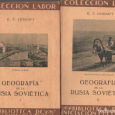 Livros antigos: GEOGRAFÍA DE LA RUSIA SOVIETICA I Y II - COLECCIÓN LABOR 1930. Lote 313547048