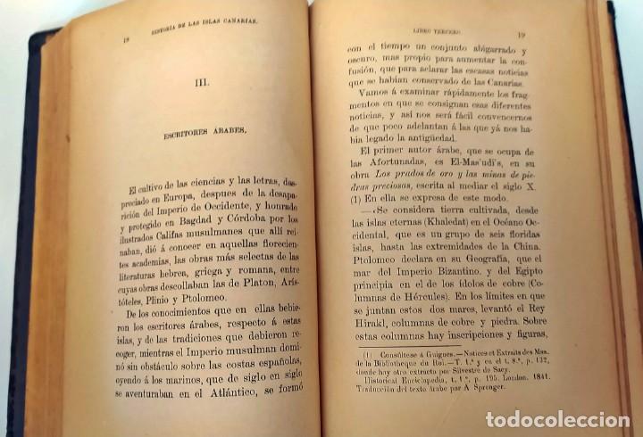 Libros antiguos: AÑO 1893: Historia general de las Islas Canarias. Firmado. - Foto 8 - 313988623