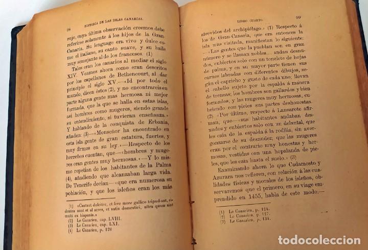 Libros antiguos: AÑO 1893: Historia general de las Islas Canarias. Firmado. - Foto 9 - 313988623