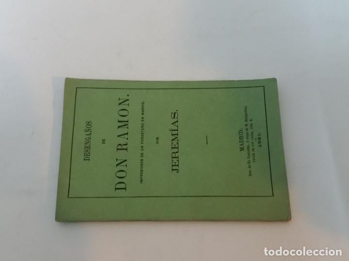 Old books: 1865 - JEREM&Iacute;AS. Desenga&ntilde;os de Don Ram&oacute;n. Impresiones de un forastero en Madrid.
