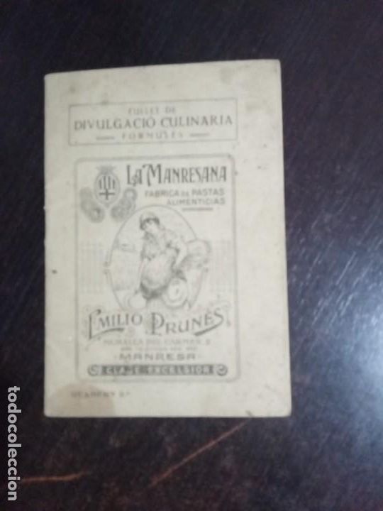Old books: Manresa .La Manresana.F&aacute;brica de Pastas alimenticias.Emilio Prunes.