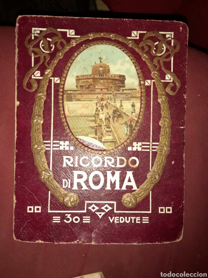 Old books: RICORDO DI ROMA 30 VEDUTE PARTE SECONDA SEGUNDA ED.RIS TRASERA SUELTA