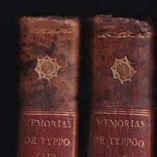 Libros antiguos: MEMORIAS DE TYPPOO-ZAIB, SULTÁN DEL MASUR O VICISITURAS DE LA INDIA EN EL SIGLO XVIII. 1800. 2 VOLS. Lote 337191773
