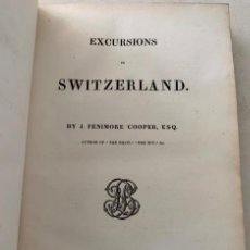 Libros antiguos: LIBRO - EXCURSIONS IN SWITZERLAND - FENIMORE COOPER - AÑO 1836 - EX LIBRIS EDUARDO TODA. Lote 339823703