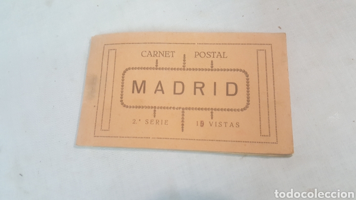 Libros antiguos: LIBRILLO CARNET POSTAL MADRID 2 SERIE 15 VISITAS