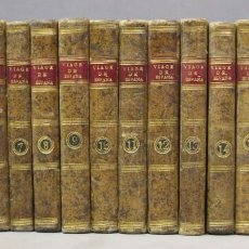 Libros antiguos: 1787.- VIAGE DE ESPAÑA, O CARTAS. PONZ. 18 TOMOS FALTOS 5 Y 6
