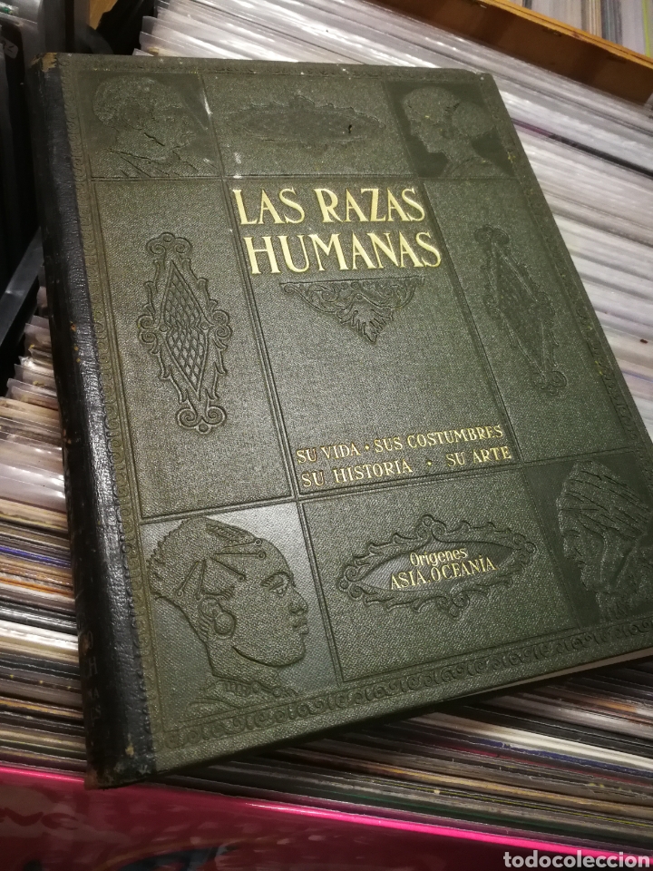 Libros antiguos: LAS RAZAS HUMANAS- OR&Iacute;GENES ASIA Y OCEAN&Iacute;A (TOMO 1), 3&deg;EDICION. GALLACH EDICIONES.