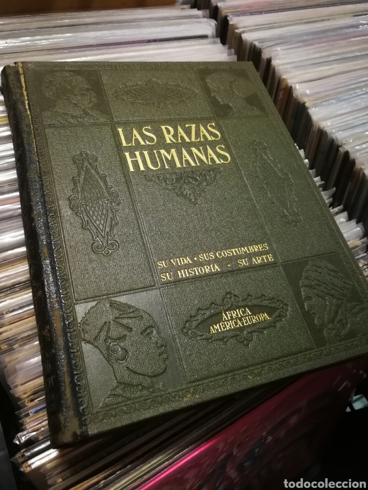 Libros antiguos: LAS RAZAS HUMANAS- OR&Iacute;GENES &Aacute;FRICA, AM&Eacute;RICA Y EUROPA (TOMO 2), 3&deg;EDICION. GALLACH EDICIONES.