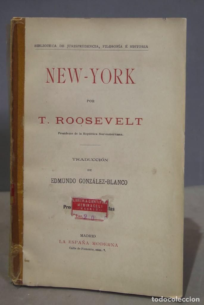 Libros antiguos: NEW-YORK. ROOSEVELT - Foto 1
