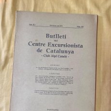 Libros antiguos: BUTLLETI CENTRE EXCURSIONISTA CATALUNYA NÚM 436 - SEPTIEMBRE 1931. Lote 350496444