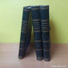 Libros antiguos: LOTE 3 TOMOS LIBROS OBRA COMPLETA IMAGENES DE LA VIRGEN APARECIDAS EN ESPAÑA FABRAQUER AÑO 1861