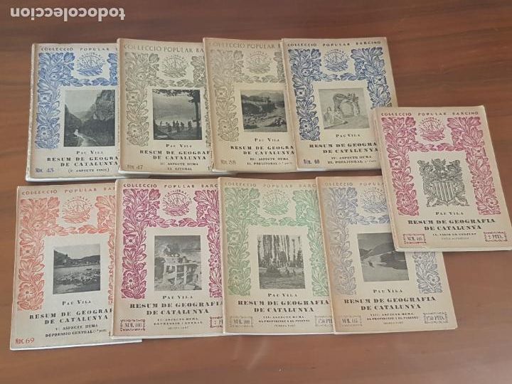 Old books: PAU VILA - RESUM DE GEOGRAFIA DE CATALUNYA - 9 VOLUMS, COMPLETA - ED.BARCINO, 1935/36