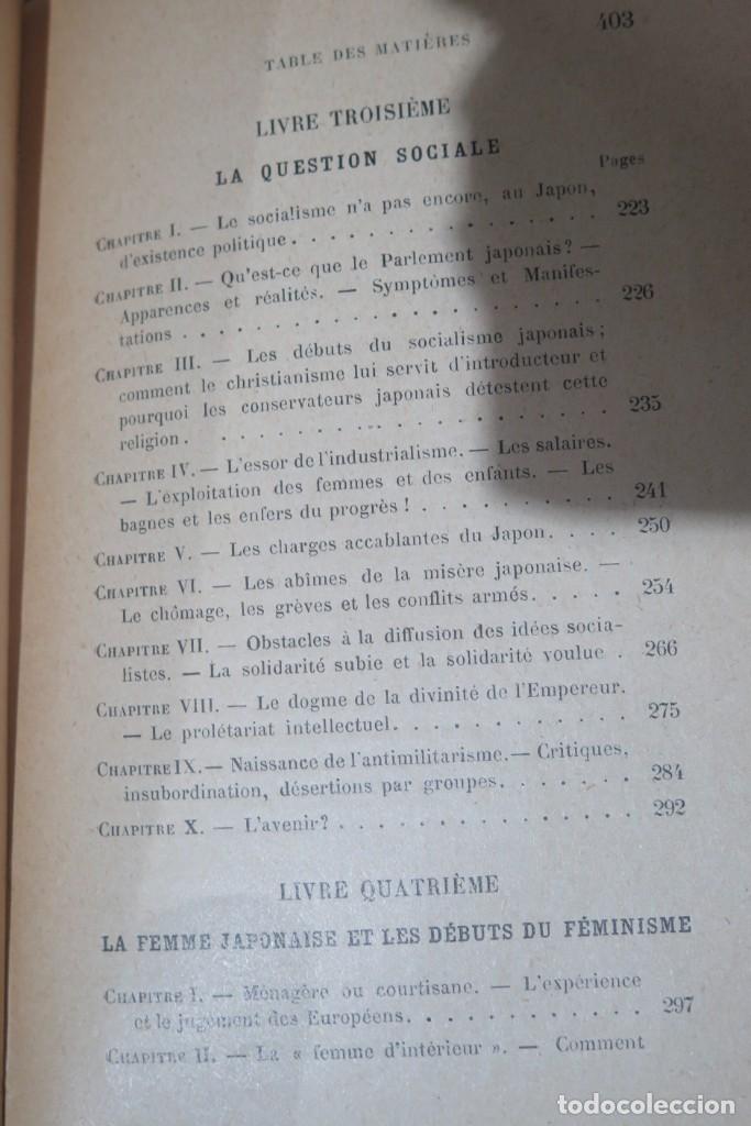 Libros antiguos: 1909.- Le Japon moderne. Son &eacute;volution. NAUDEAU - Foto 5
