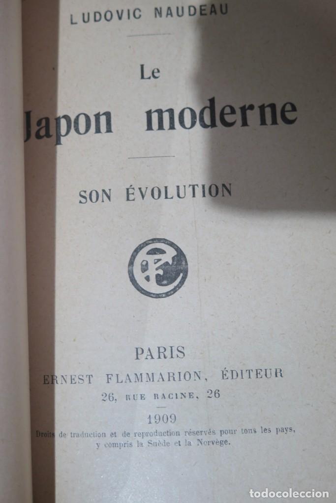 Libros antiguos: 1909.- Le Japon moderne. Son &eacute;volution. NAUDEAU - Foto 7
