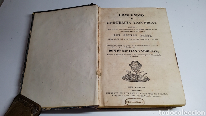 Libros antiguos: Compendio de geograf&iacute;a universal 1836 - Foto 3