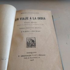 Libros antiguos: UN VIAJE A LA INDIA ERNESTO HAECKEL 1906. Lote 359069530