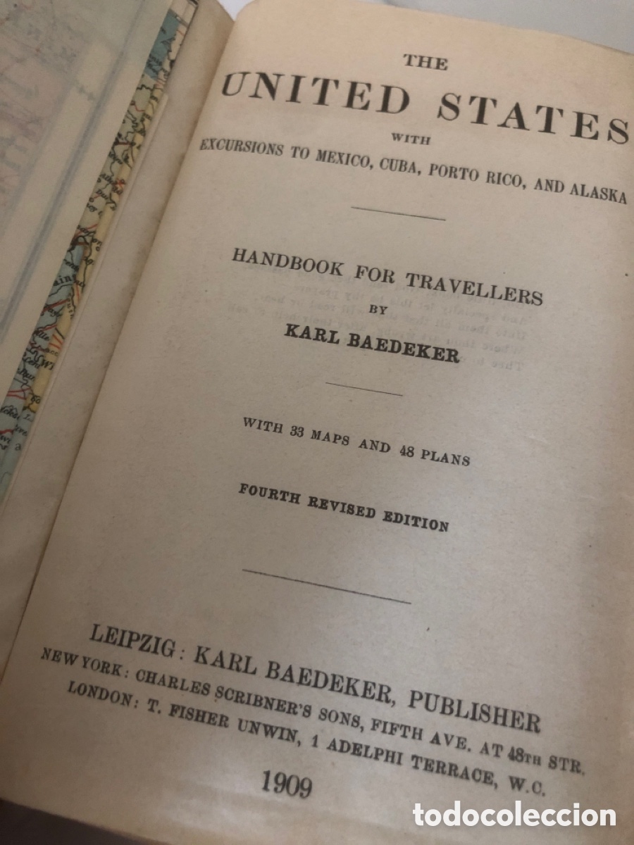 Libros antiguos: Baedeker Estados Unidos - Foto 2