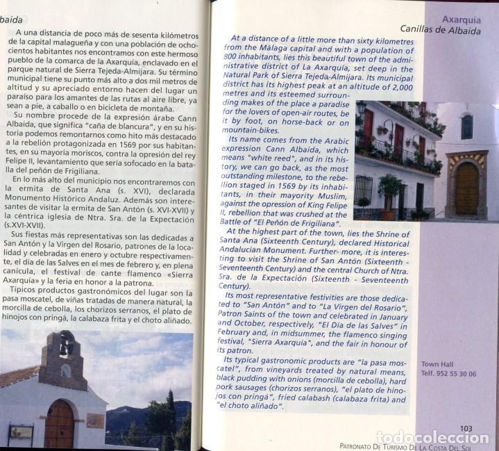 Libros antiguos: GU&Iacute;A COSTA DEL SOL / GUIDE COSTA DEL SOL. - Foto 2