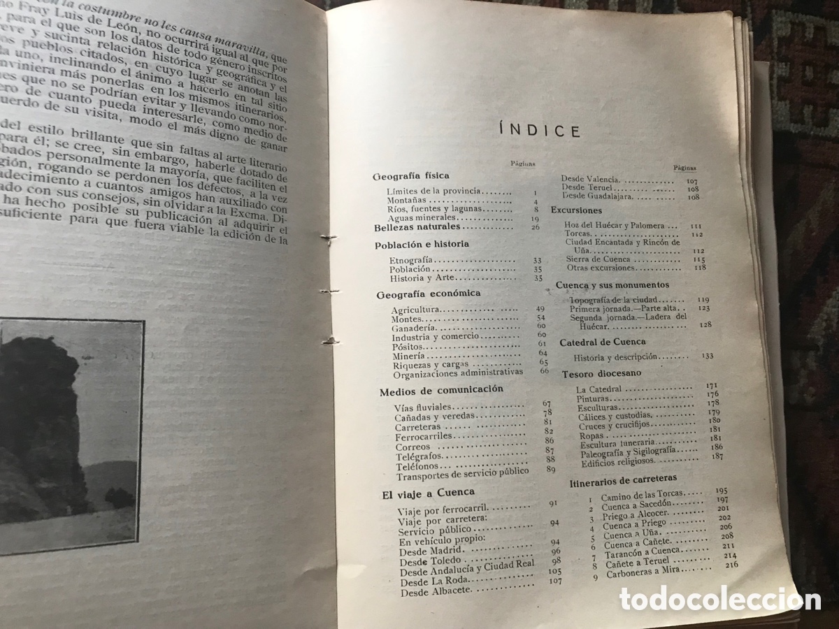 Libros antiguos: Cuenca gu&iacute;a Larra&ntilde;aga 1929 - Foto 3