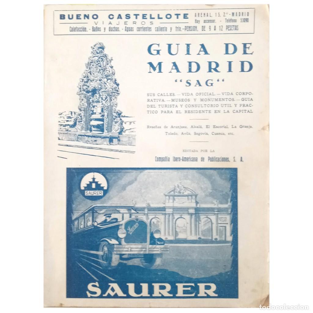 Libros antiguos: GU&Iacute;A DE MADRID &rdquo; SAG &rdquo; - Foto 1