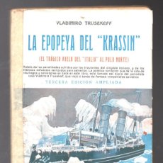 Libros antiguos: LA EPOPEYA DEL KRASSIN, EL TRAGICO VUELO DEL ITALIA AL POLO NORTE - V. TRUSEKEFF - BAUZÁ 1928. Lote 380440154