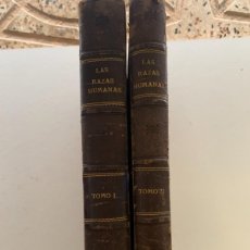 Libros antiguos: LAS RAZAS HUMANAS, DOS TOMOS EDICIÓN 1888. Lote 389013089