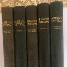 Libros antiguos: GEOGRAFÍA UNIVERSAL, 5 TOMOS, EDICIÓN COMPLETA