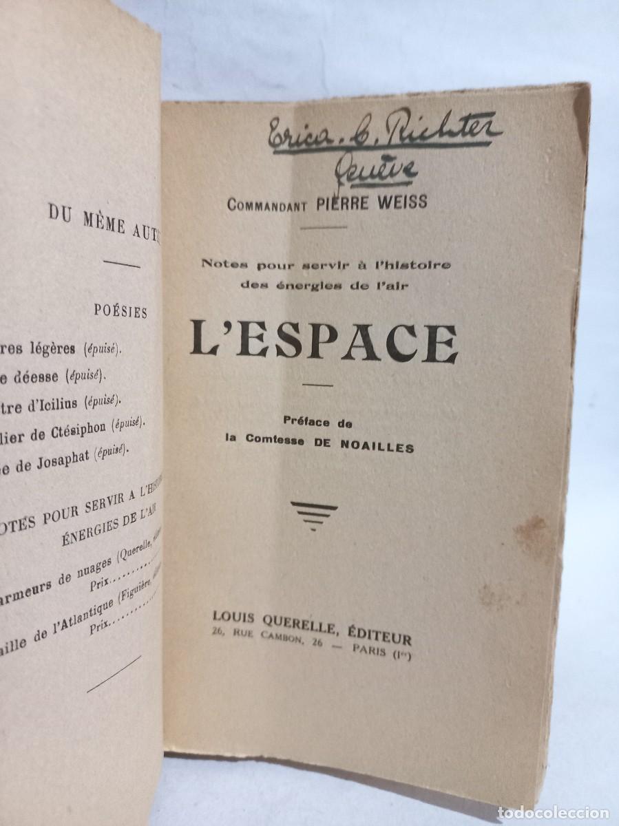 Libros antiguos: Pierre Weiss - LEspace - 1929 - Foto 3