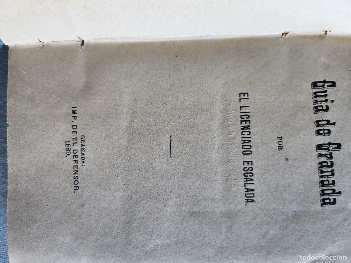 Libros antiguos: Gu&iacute;a de Granada 1889 - Foto 2