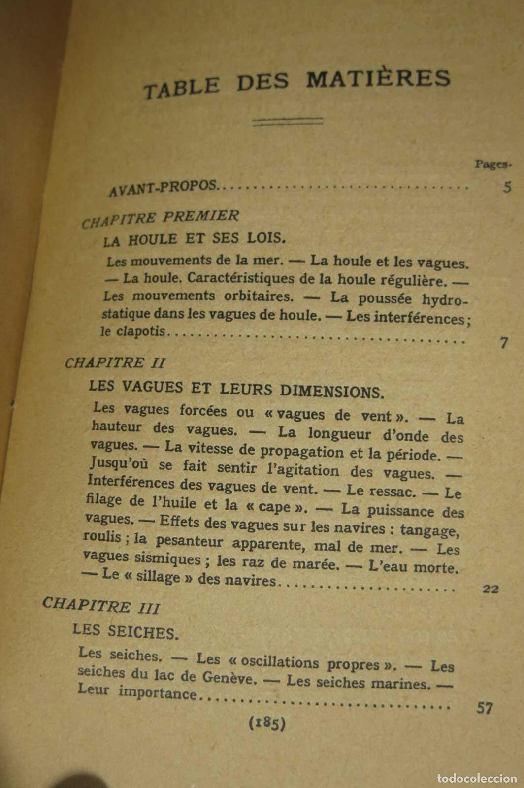 Libros antiguos: Vagues et mar&eacute;es. BERGERT - Foto 2