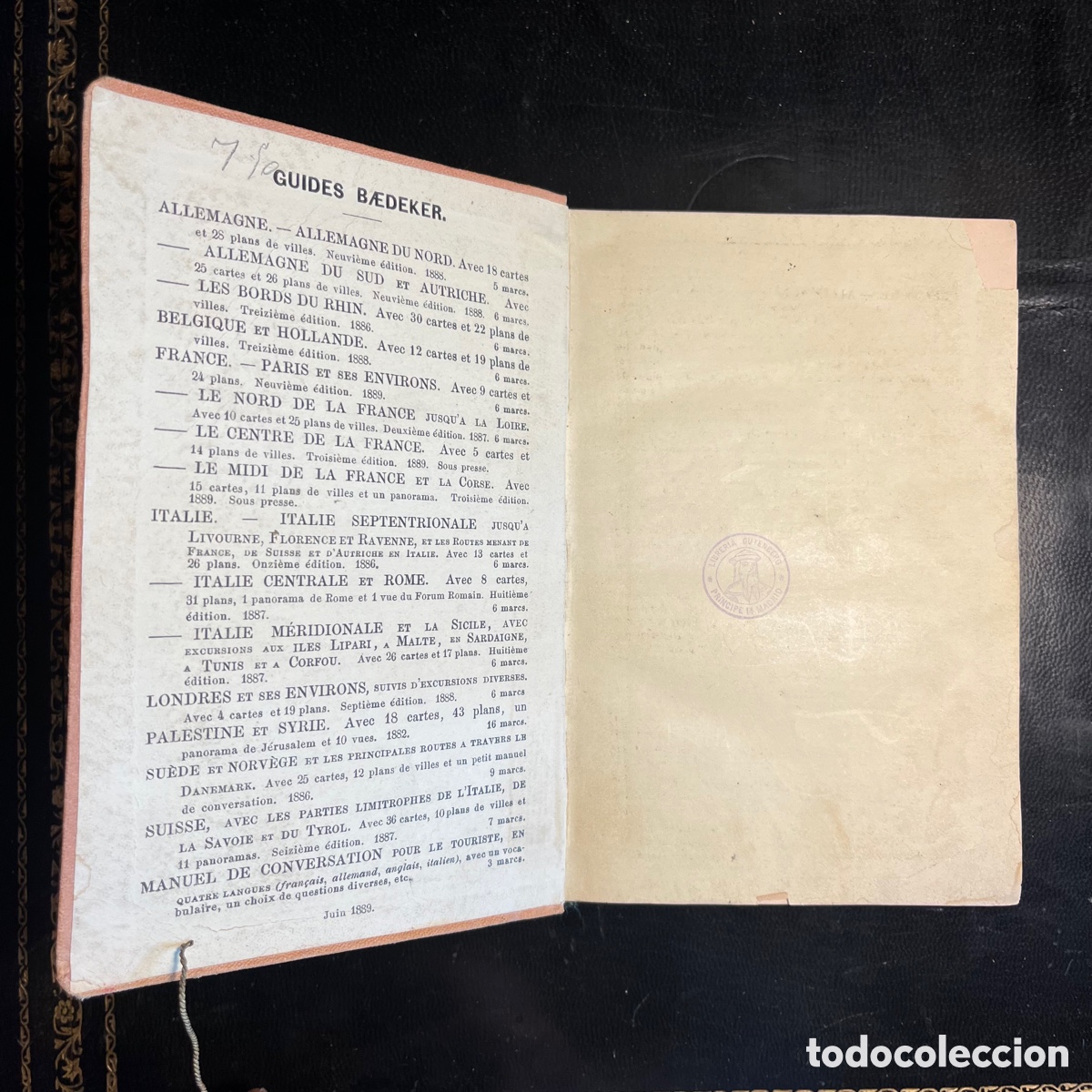 Libros antiguos: Baedeker de Par&iacute;s - Foto 2