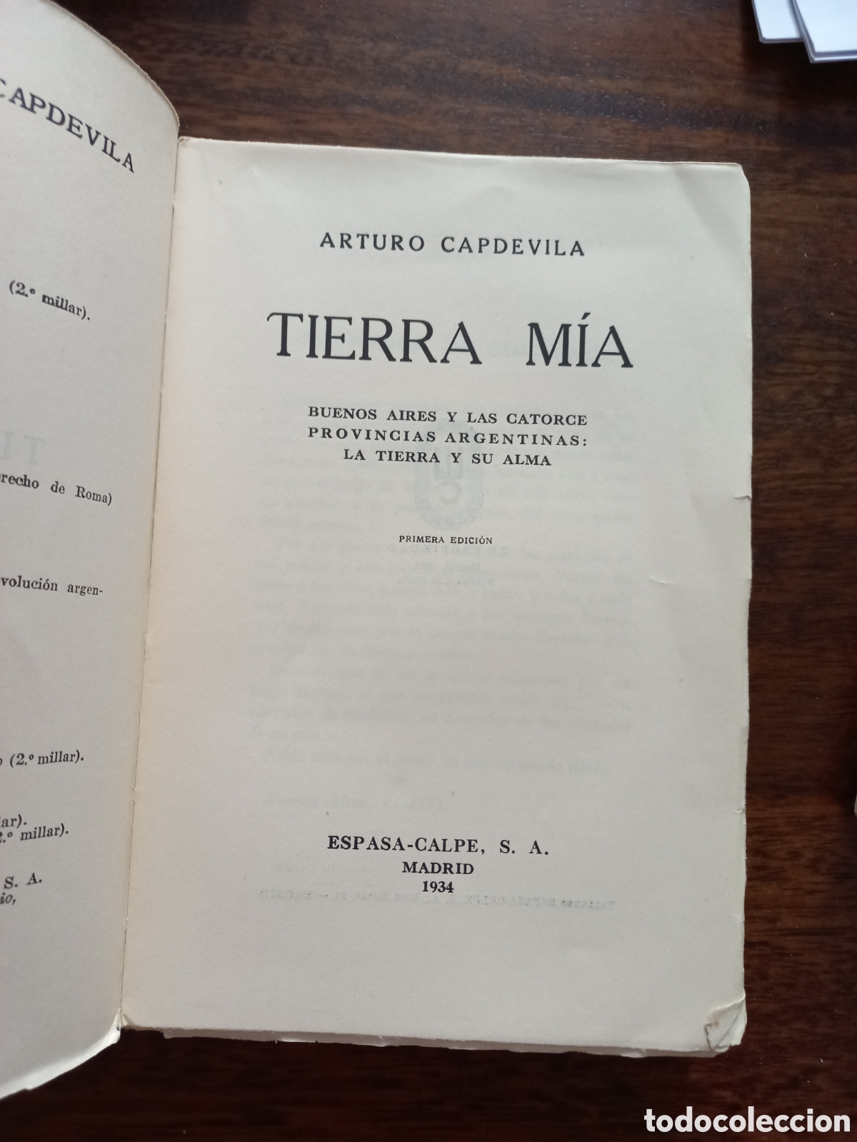 Libros antiguos: Tierra m&iacute;a, Arturo Capdevila - Foto 2