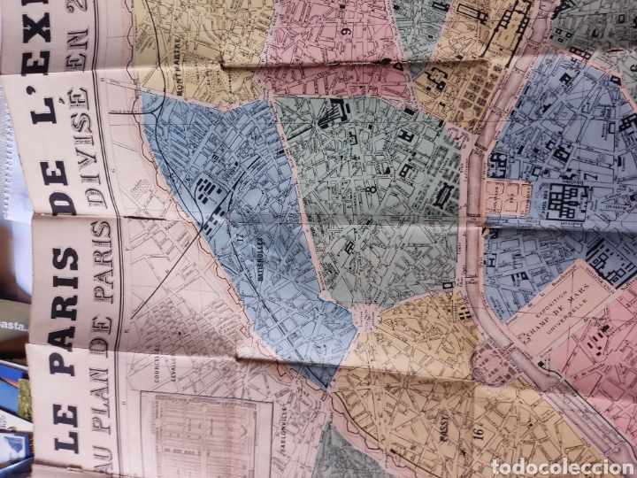 Libros antiguos: Nouveau plan de PARIS 1889 - Foto 4