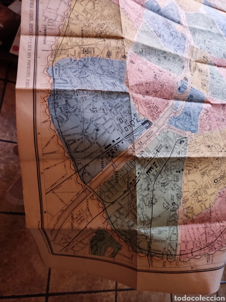 Libros antiguos: Nouveau plan de PARIS 1889 - Foto 6