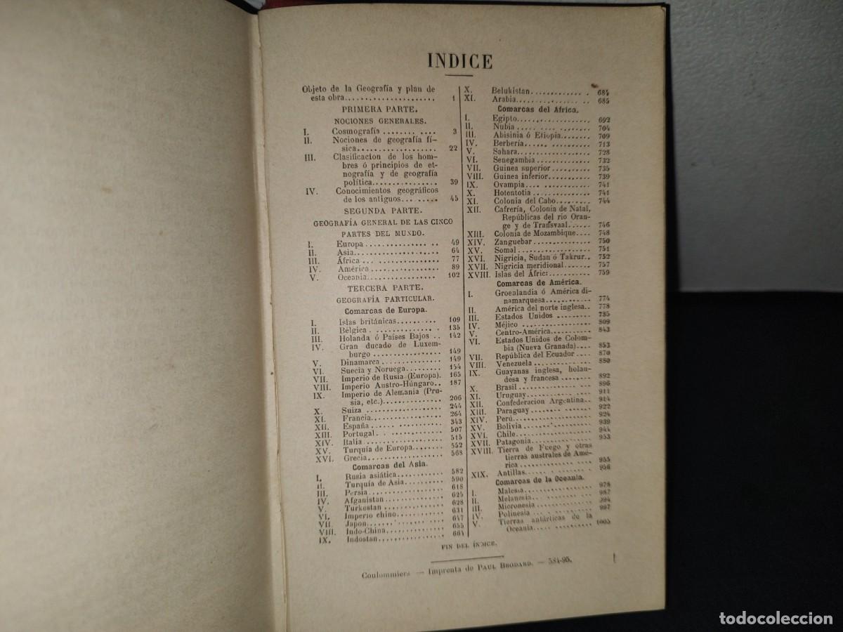 Libros antiguos: 29- CURSO DE GEOGRAF&Iacute;A - E. CORTAMBERT - 1895 - Foto 7