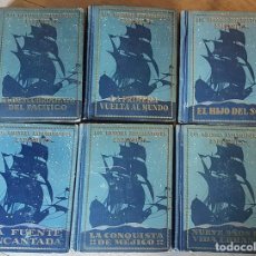 Libros antiguos: LOS GRANDES EXPLORADORES ESPAÑOLES. SEIX BARRAL. ILUSTRADO. 6 TOMOS DE 7