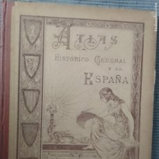 Libros antiguos: ATLAS HISTORICO GENERAL Y DE ESPAÑA. SALVADOR SALINAS Y BELLVER. 1936