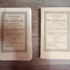 Libros antiguos: ESPLÉNDIDO VOLUMEN DOS TOMOS, ITINERARIO DESCRIPTIVO BALEARES, POSESIONES AFRICANAS, 1829, LABORDE