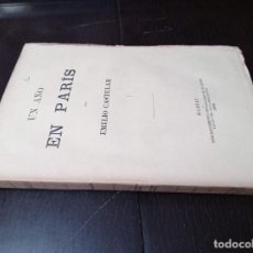 Libros antiguos: 1876 - EMILIO CASTELAR. UN AÑO EN PARÍS - PRIMERA EDICIÓN