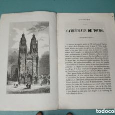 Libros antiguos: NOTICE SUR LA CATHÉDRALE DE TOUAS. PAR M. L'ABBÉ F.-G. MANCEAU