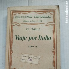 Libros antiguos: VIAJE POR ITALIA TOMO II 1930 /H. TAINE
