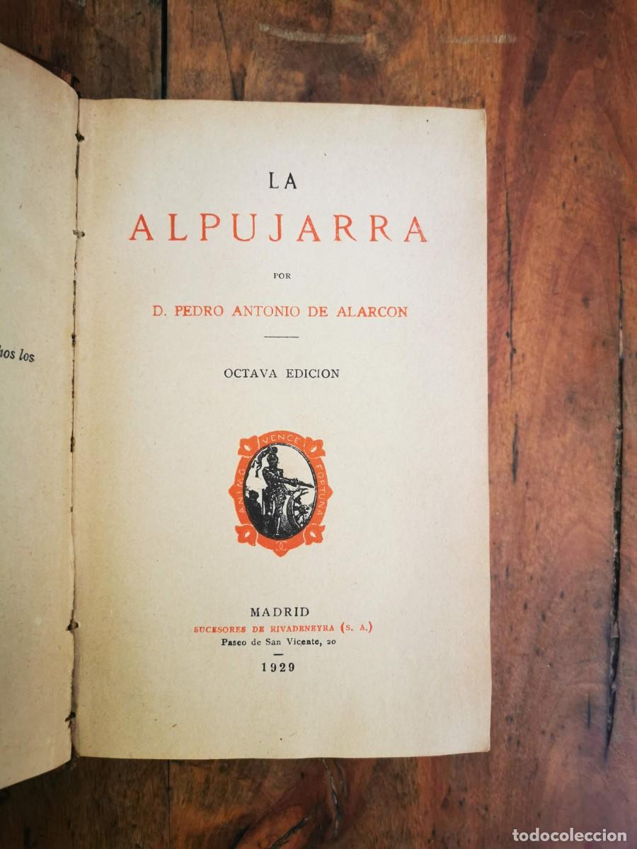 Libros antiguos: ALARC&Oacute;N, Pedro de. La Alpujarra - Foto 1
